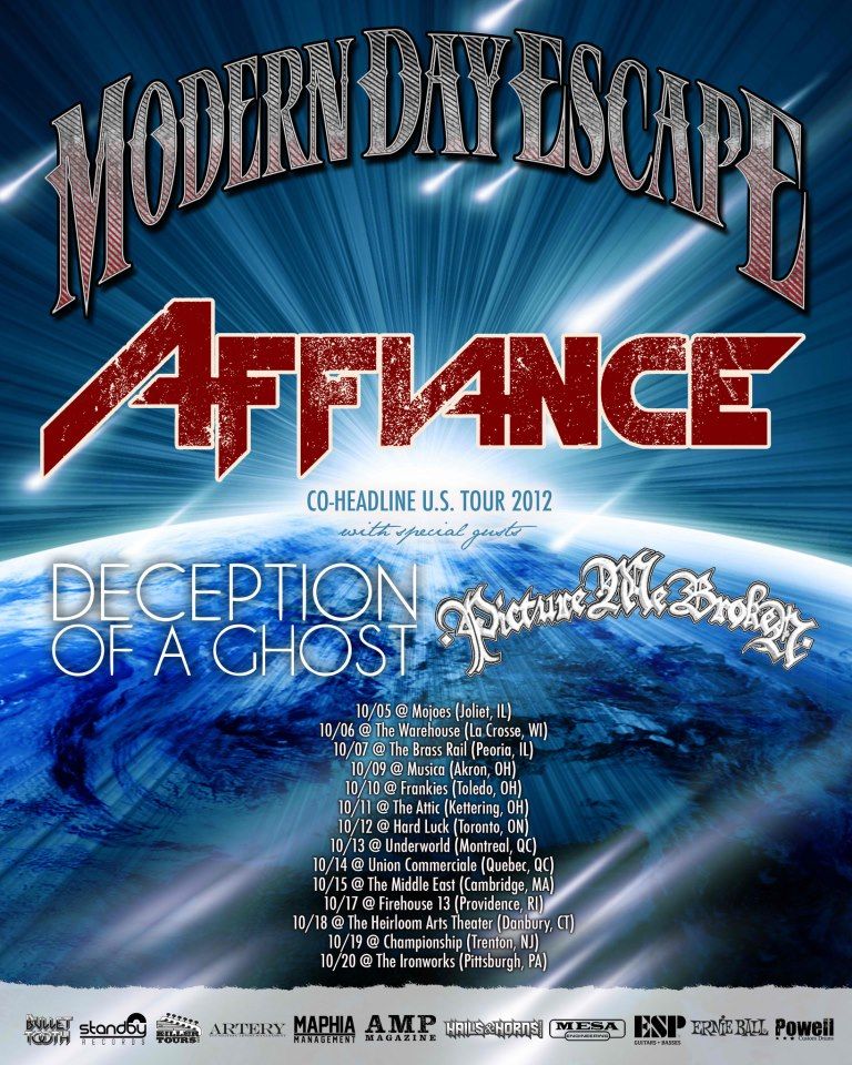 Modern Day Escape – 1st ROAD BLOG from Co-Headline Tour with Affiance