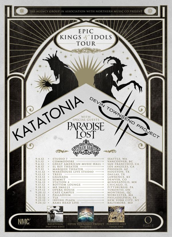 Epic Kings and Idols Tour feat. Devin Townsend and Katatonia – TOUR REVIEW